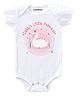 KNITROOT Short Sleeves Daddy's Little Princess Printed Onesie - White