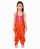 Twisha Sleeveless Printed Dhoti Style Jumpsuit - Red