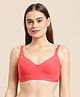 Bella Mama Moulded Cotton Lycra Bra - Coral