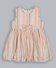 ShopperTree Sleeveless Striped Dress - Peach