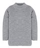 RVK Full Sleeves Solid Colour Sweater - Light Grey