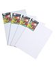 Brustro Artists' Artists Canvas Board Pack of 4 White - Medium Size