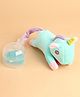  Silicone Pacifiers With Cover & Unicorn Clip - Blue