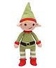 Happy Threads Handcrafted Amigurumi Boy Elf Christmas Soft Toy - Height 25.4 cm