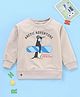Ollypop Full Sleeves Sweatshirt Penguin Print - Grey