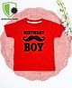 COCOON ORGANICS Half Sleeves Birthday Boy Print Anti-Microbial Tee - Red