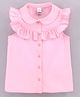 LC Waikiki Cap Sleeves Ruffle Detailing Top - Pink