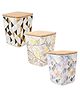 Earthism Eco Friendly Bamboo Fibre Canister Pack Of 3 - Multicolor