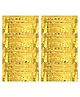 Johra Square Foil Curtain Birthday Decoration Yellow - Pack of 2