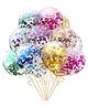 Johra Confetti Balloons Decoration Multicolor - Pack of 10 