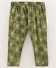 Grab It Capri Length Printed Leggings - Green