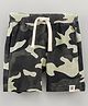 Lazy Bones Knee Length Camouflage Shorts- Green