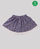 Nino Bambino 100% Organic Cotton Floral Print Skirt - Blue