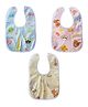 SYGA 3 Pieces Bandana Style Dribble Bibs Soft & Absorbent With Adjustable Snaps (Color and Print May Vary)