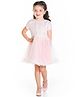 Cherry Crumble By Nitt Hyman Half Sleeves Knee Length Embellished Sequins Candy Dress - Pink