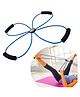 Strauss X Shape Yoga Resistance Band - Blue
