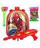 Fiddlerz Holi Pichkari High Pressure Water Gun Toy Back Holding Tank with Holi Combo of 1 Pkt Holi Color & 37 Magic Balloons for Kids