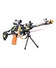 Uniquebuyin Army Style Toy Gun with Music And Laser Light Multicolor- 25 Pieces