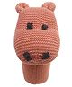 Pluchi Hippo Plush Rattle Toy - Multicolour