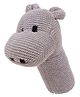 Pluchi Hippo Plush Rattle Toy - Multicolour