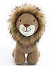 Pluchi Leo Stuffed Organic Cotton Knitted Plush Soft Toy Brown - Length 54 cm