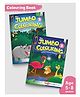 Jumbo Colouring Books Level 2 and 3 Set of 2 - English