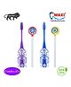 MAXI Oral Care Junior Toothbrush & Tongue Cleaner Pack Of 4 - Multicolor 