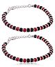 ELOISH 92.5% Pure Silver Beaded Bracelet Pack Of 2 for Kids and Babies - Silver