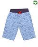 Lilly & Sid Knee Length Shorts Shark Print - Blue