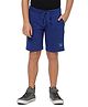 Jack & Jones Junior Cotton Mid Thigh Shorts Placement Print - Blue