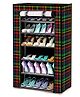 Fiddlerz Dappled Pattern Multipurpose ShoeRack with 6 Shelves - Multicolour