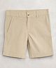 Cherry Crumble by Nitt Hyman Solid Shorts - Beige