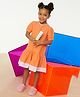 trendyol Half Sleeves Knee Length Frock Pouch Patch - Orange