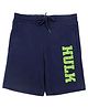 Marvel By Wear Your Mind Graphic Hulk Printed Shorts - Navy Blue