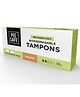 Pee Safe 100% Organic Cotton Biodegradable Regular Tampons - 16 Pieces