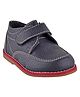 Beanz Solid Leather Shoes - Navy Blue