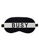 Jenna Busy Black Printed Sleeping Eye Mask