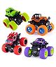 Niyamat 4WD Monster Truck Cars Push and Go Toy Friction Powered Cars 4 Wheel Drive Vehicles for Toddlers Children Boys Girls Pack of 4 - Multicolor