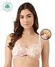 Inner Sense Organic Antimicrobial Padded Non Wired Feeding Bra - Peach