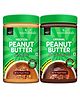 NourishVitals High Protein Peanut Butter Extra Crunchy & Original Peanut Butter Creamy Dark Chocolate - 750 gm Each