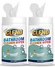 Cleno Bathroom Cleaner Wet Wipes for Shower Wash Basin Floor Taps Commode Glass And Bathroom Accessory (Pack of 2) - 50 Wipes Each