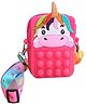 FunBlast Unicorn Pop It Sling Bag  - Pink