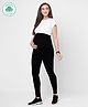 ECOMAMA super soft Bamboo Fibre Antimicrobial Seamless maternity legging - Black