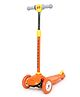 FunRide Kids Scooter Road Runner Three Wheel Kick Scooters  with Adjustable Height and Rear Brake 3 Wheels Skate - Orange