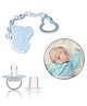Safe-O-Kid Pacifier With Chain And Clip - Blue