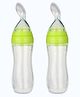 Safe-O-Kid Soft Silicone Feeding Spoon with 90 ml Squeezy Bottle  Green  Set of 2, (Assorted)