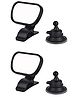 Safe O Kid Abs 360 Degree Rotational View Car Rear Mirrors Pack of 2 - Black