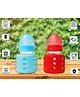 The Little Lookers High Borosilicate Glass Feeding Bottle with soft Flow control & Anti Colic Nipple (Pack of 2)