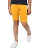 Jack & Jones Junior Mid Thigh Solid Color Shorts - Orange