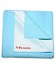 VParents Chubby Cheeks Water Proof Baby Bed Protector Reusable Dry Sheet Sky Blue Small - Sky Blue